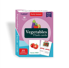 Clapjoy Vegetables Flash Card For Kids Of Age 2 Years And Above