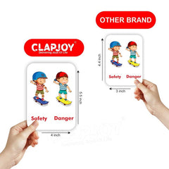 Clapjoy Opposite Words Flash Card For Kids Of Age 2 Years And Above