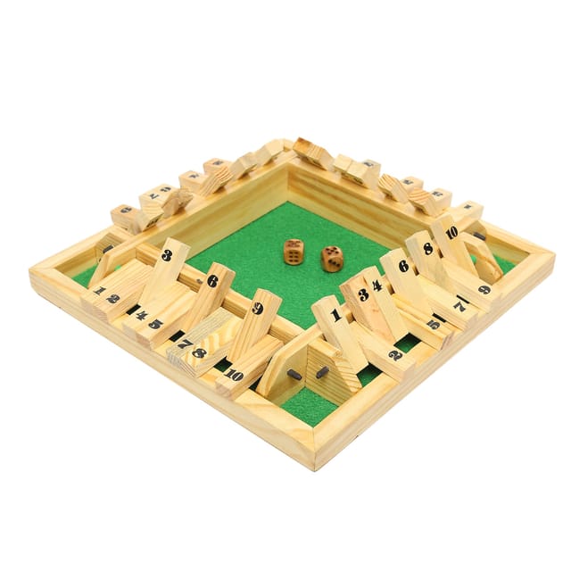 Clapjoy Shut The Box Dice Board Game For Kids Of Age 5 Years And Above