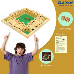 Clapjoy Shut The Box Dice Board Game For Kids Of Age 5 Years And Above