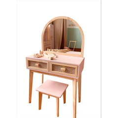 Kiddies Kingdom Star Mini Dressing Table with stool Imaginative Play For Ages 3 and Above