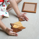 Mittimate Wooden Tangram Puzzle – Brain-Boosting Puzzle Game for Kids (6+) | Fun, Learning & Perfect Gift Choice