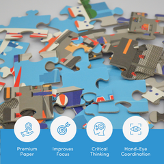 Mittimate Airport Jigsaw Puzzle – 36-Piece Cardboard Puzzle for Kids (Ages 4-6) | Fun, Learning & Perfect Birthday Gift