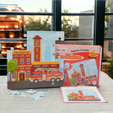 Mittimate Fire Station Jigsaw Puzzle – 36-Piece Cardboard Puzzle for Kids (Ages 4-6) | Fun, Learning & Perfect Birthday Gift