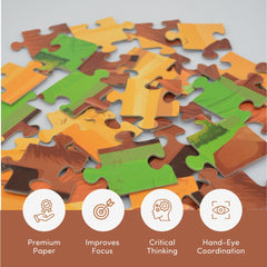 Mittimate Mud House Jigsaw Puzzle – 36-Piece Cardboard Puzzle for Kids (Ages 4-6) | Fun, Learning & Perfect Birthday Gift