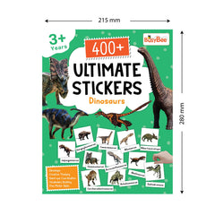 Pegasus 400+ Ultimate Stickers Book - Dinosaurs for 3+ Years Kids