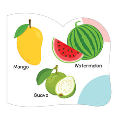 Pegasus A To Z Fruits and Vegetables Early Learning Board Book for Kids Children