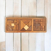 Mittimate 3-in-1 Wooden Puzzle Tray – Brain-Boosting Jigsaw Challenge for Kids (6+) | Fun & Engaging Activity Set