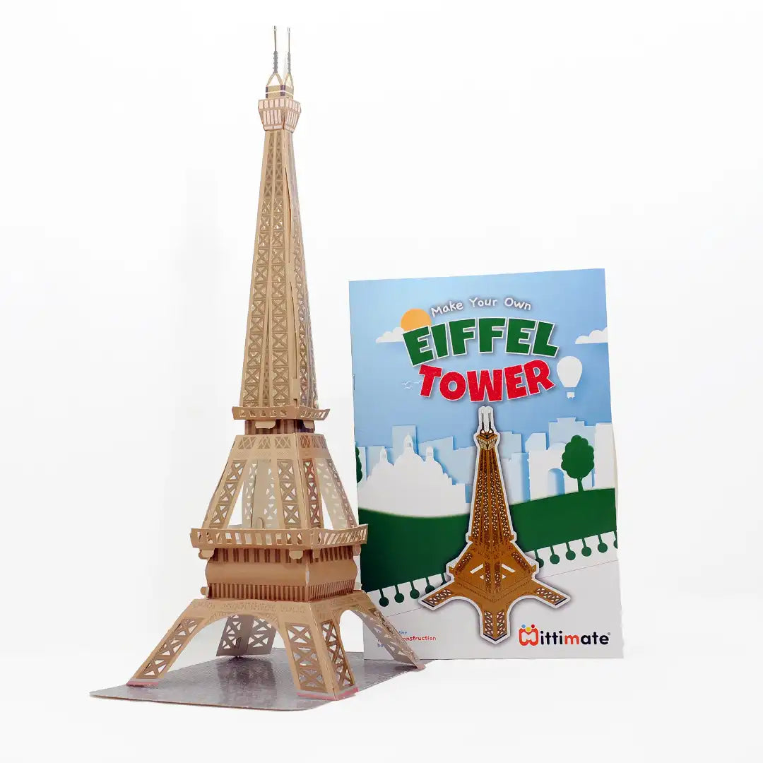 Mittimate Eiffel Tower Model Construction Book for Kids Age 8 to 12 Year Old I Make Your Own 3D Paper Model I Fun & DIY Book for Children