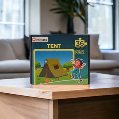 Mittimate Tent Jigsaw Puzzle – 36-Piece Cardboard Puzzle for Kids (Ages 4-6) | Fun, Learning & Perfect Birthday Gift