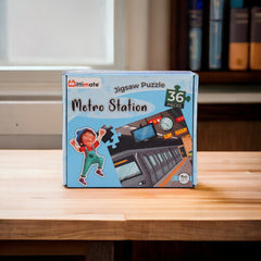 Mittimate Metro Hosue Jigsaw Puzzle – 36-Piece Cardboard Puzzle for Kids (Ages 4-6) | Fun, Learning & Perfect Birthday Gift