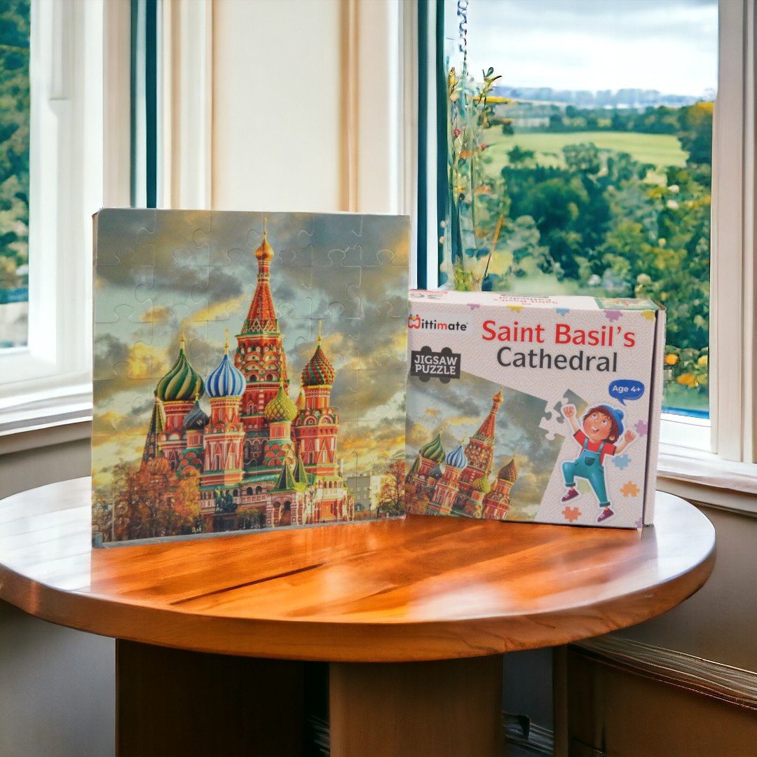 Mittimate Saint Basil's Cathedral Jigsaw Puzzle – 36-Piece Cardboard Puzzle for Kids (Ages 4-6) | Fun, Learning & Perfect Birthday Gift