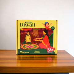 Mittimate Diwali Theme Jigsaw Puzzle – 36-Piece Cardboard Puzzle for Kids (Ages 4-6) | Fun, Learning & Perfect Birthday Gift