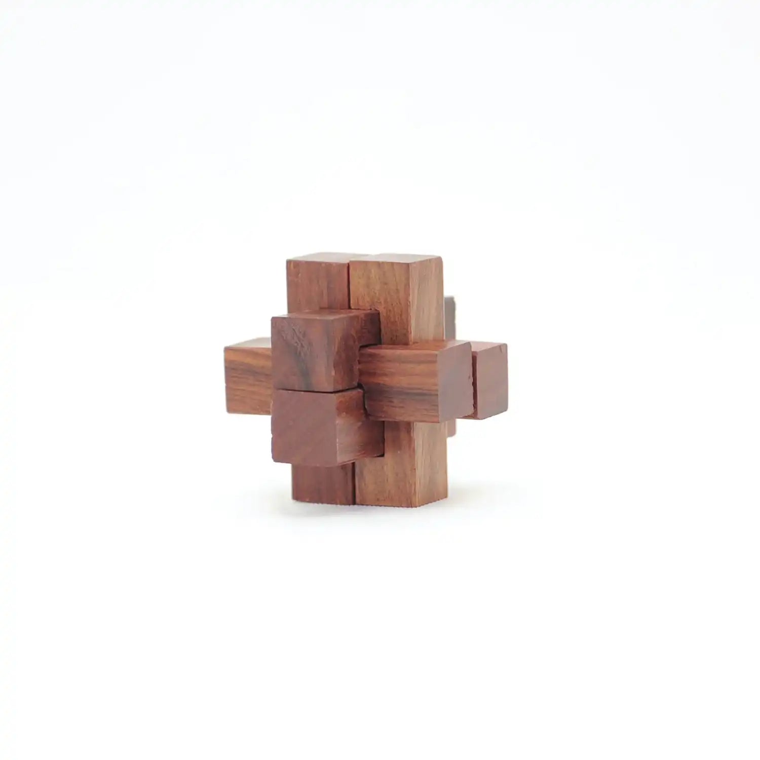 Mittimate Wooden Burr Puzzle – Brain-Teasing 3D Puzzle Game for Kids (6+) | Fun & Engaging Wooden Challenge