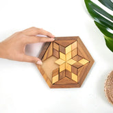 Mittimate 30-Piece Wooden Jigsaw Puzzle – Engaging Brain Teaser Game for Kids (6-10 Years) | Fun & Educational Playtime