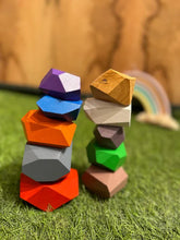 Kiddies Kingdom Wooden Stones (Coloured) Wooden Stones For Ages 3 and Above