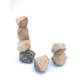 Kiddies Kingdom Wooden Stones (Un-Coloured) Wooden Stones For Beginners