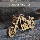 Mittimate DIY 3D Trailblazer Bike Model Kit for Kids Age 8+ Year | 89 Wooden Pieces I Fun & Educational Model Building Kit I Best Birthday Gift for Kids