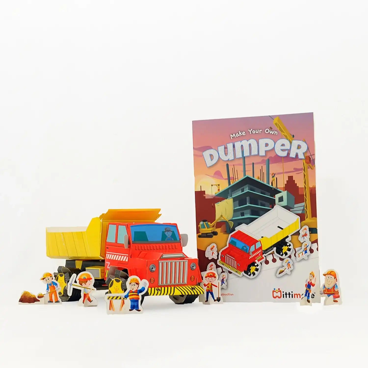 Mittimate Dumper Model Construction Book for Kids Age 8 to 12 Year Old I Make Your Own 3D Paper Model I Fun & DIY Book for Children