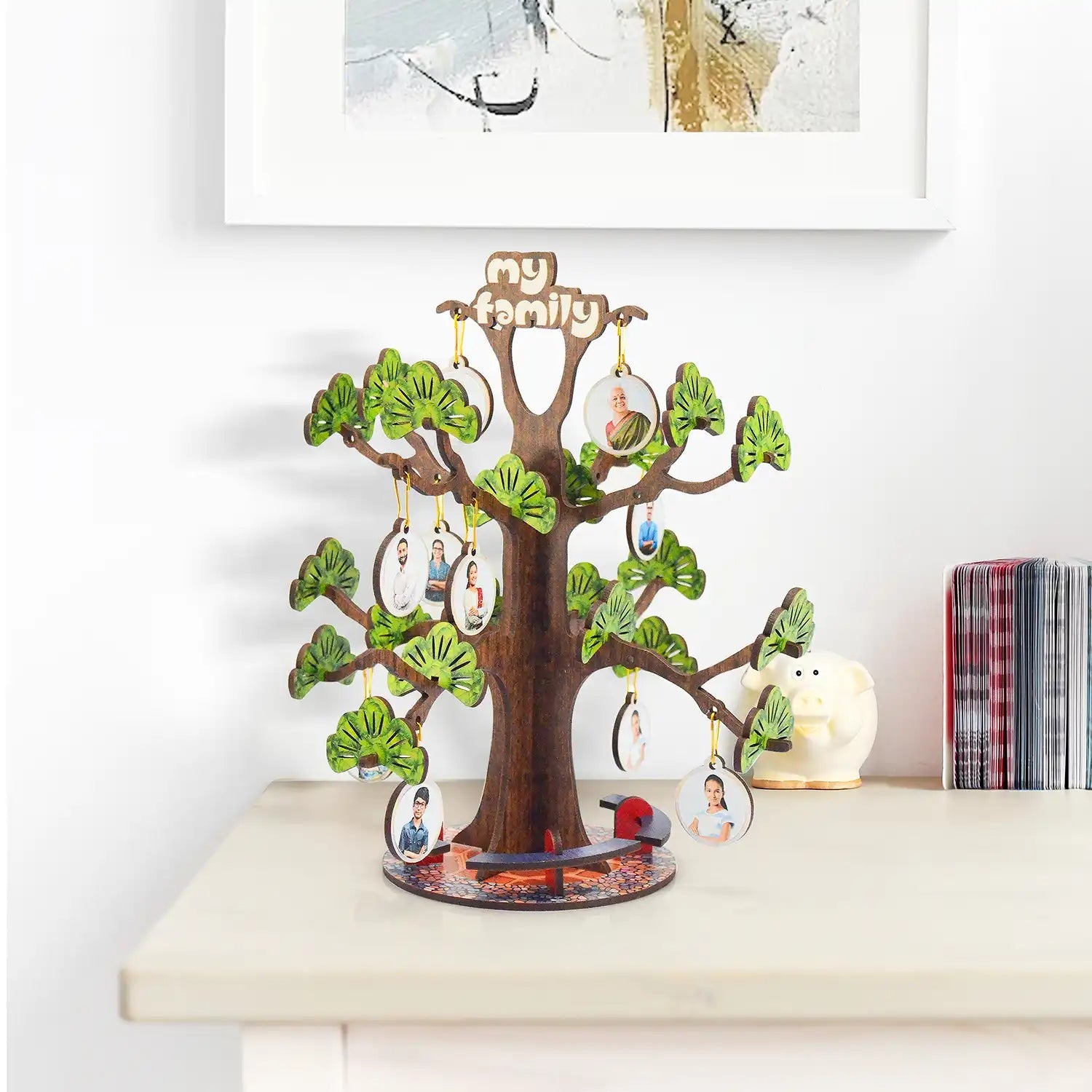 Mittimate DIY Family Tree for Kids Age 8 to 12 Year Old I Make Your Own Wooden DIY Model I 3D Model Building Kit I Birthday Gift for Kids