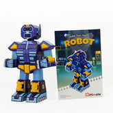 Mittimate Robot Model Construction Book for Kids Age 8 to 12 Year Old I Make Your Own 3D Paper Model I Fun & DIY Book for Children