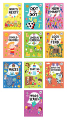 Pegasus Brain Booster Activity Bag - 10 Books Set for Children