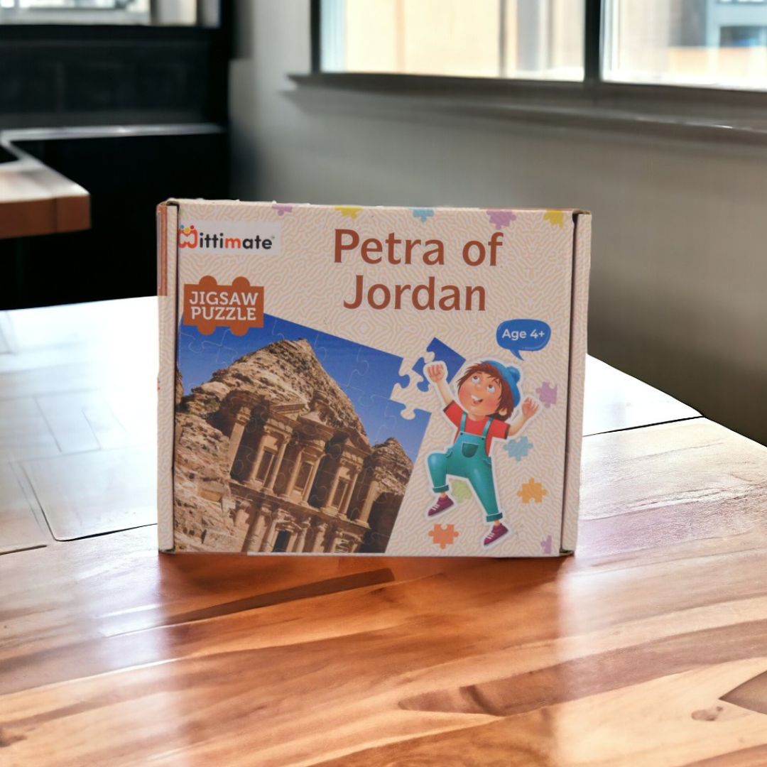 Mittimate Petra of Jordan Jigsaw Puzzle – 36-Piece Cardboard Puzzle for Kids (Ages 4-6) | Fun, Learning & Perfect Birthday Gift