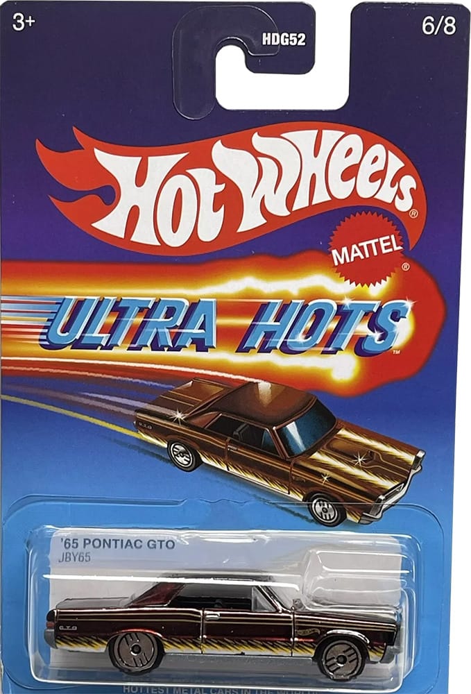 Hot Wheels Ultra Hots Retro 2025 Edition 1:64 Scale 65 Pontiac GTO Die-Cast Vehicles With Full Front & Rear Decoration VUM Parts For Ages 3+