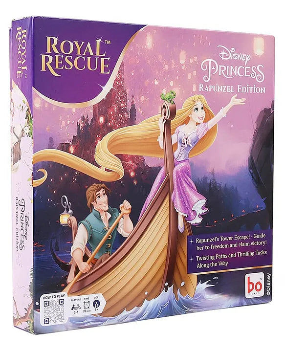 BO Games Disney Princess Royal Rescue Rapunzel Edition Playing Board Games For Kids Ages 3+