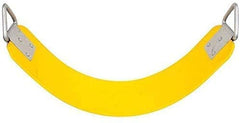 REZNOR Heavy Duty Flexible EVA Swing Seat with Metal Ring for Kids & Adults, 300kg Weight Support, Yellow