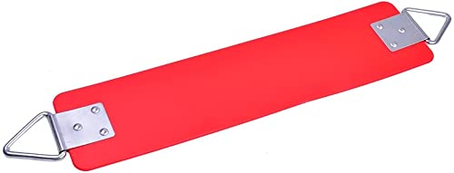 REZNOR Heavy Duty Flexible EVA Swing Seat with Metal Ring for Kids & Adults, 300kg Weight Support, Red