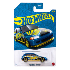 Hot Wheels 58th Anniversary Pearl & Chrome 2026 Blue-Gold 92 Honda Civic EG Diecast Car