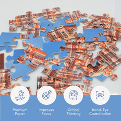 Mittimate Hawa Mahal Jigsaw Puzzle – 36-Piece Cardboard Puzzle for Kids (Ages 4-6) | Fun, Learning & Perfect Birthday Gift