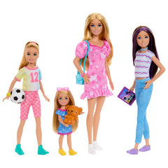 Barbie Sisters Doll Set With Barbie, Skipper, Stacie, and Chelsea for Kids Ages 3+