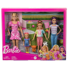 Barbie Sisters Doll Set With Barbie, Skipper, Stacie, and Chelsea for Kids Ages 3+