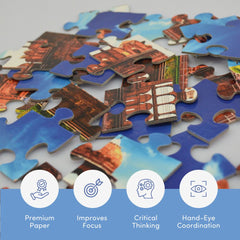 Mittimate Red Fort Jigsaw Puzzle – 36-Piece Cardboard Puzzle for Kids (Ages 4-6) | Fun, Learning & Perfect Birthday Gift