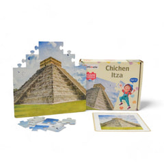 Mittimate Chichen Itza Jigsaw Puzzle – 36-Piece Cardboard Puzzle for Kids (Ages 4-6) | Fun, Learning & Perfect Birthday Gift
