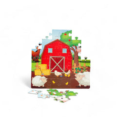 Mittimate Farm House Jigsaw Puzzle – 36-Piece Cardboard Puzzle for Kids (Ages 4-6) | Fun, Learning & Perfect Birthday Gift
