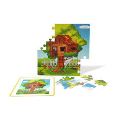Mittimate Tree House Jigsaw Puzzle – 36-Piece Cardboard Puzzle for Kids (Ages 4-6) | Fun, Learning & Perfect Birthday Gift