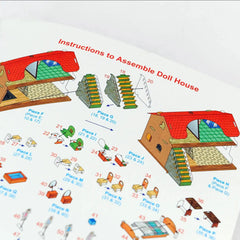 Mittimate Doll House Model Construction Book for Kids Age 8 to 12 Year Old I Make Your Own 3D Paper Model I Fun & DIY Book for Children