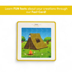 Mittimate Tent Jigsaw Puzzle – 36-Piece Cardboard Puzzle for Kids (Ages 4-6) | Fun, Learning & Perfect Birthday Gift