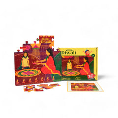 Mittimate Diwali Theme Jigsaw Puzzle – 36-Piece Cardboard Puzzle for Kids (Ages 4-6) | Fun, Learning & Perfect Birthday Gift