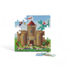 Mittimate Castle Jigsaw Puzzle – 36-Piece Cardboard Puzzle for Kids (Ages 4-6) | Fun, Learning & Perfect Birthday Gift