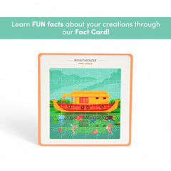 Mittimate Boat House Jigsaw Puzzle – 36-Piece Cardboard Puzzle for Kids (Ages 4-6) | Fun, Learning & Perfect Birthday Gift