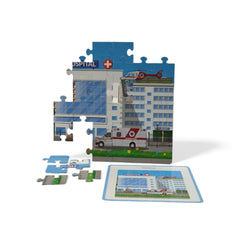 Mittimate Hospital Jigsaw Puzzle – 36-Piece Cardboard Puzzle for Kids (Ages 4-6) | Fun, Learning & Perfect Birthday Gift