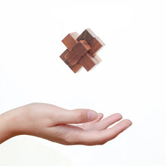 Mittimate Wooden Burr Puzzle – Brain-Teasing 3D Puzzle Game for Kids (6+) | Fun & Engaging Wooden Challenge