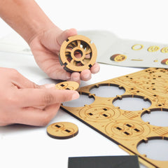 Mittimate DIY 3D Trailblazer Bike Model Kit for Kids Age 8+ Year | 89 Wooden Pieces I Fun & Educational Model Building Kit I Best Birthday Gift for Kids