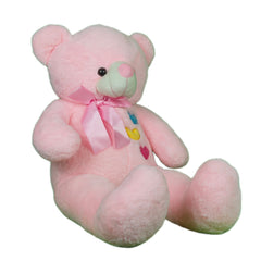 Play Hour Teddy Bear Plush Soft Toy for Ages 3 Years and Up - Pink, 90cm