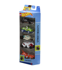 Hot Wheels 5 Car Gift Pack - Street Beasts Pack of 5 For Kids & Collectors