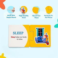 Mittimate Action Words Jigsaw Puzzle Game for Kids Age 2 to 4 Old I 60 Pieces Educational Puzzle Toy I Birthday Gift for Children